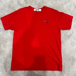 Comme des Garçons mens t-shirt red